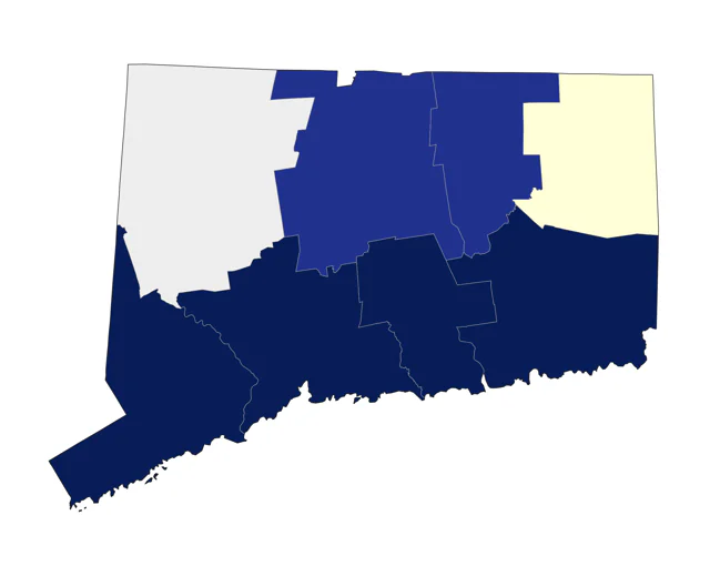 Least Tern county map