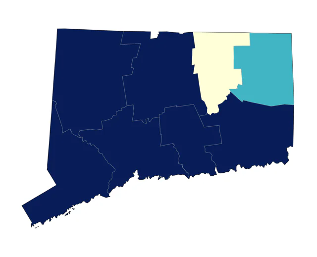 Northern Shoveler county map