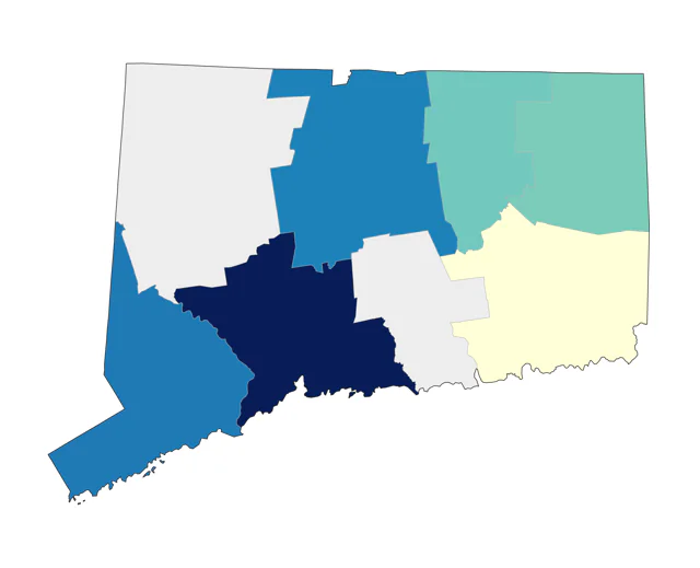 Northern Wheatear county map