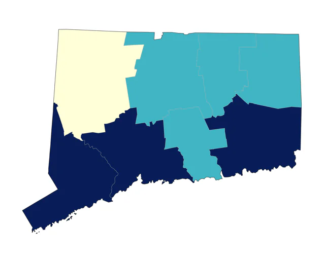 Orange-crowned Warbler county map