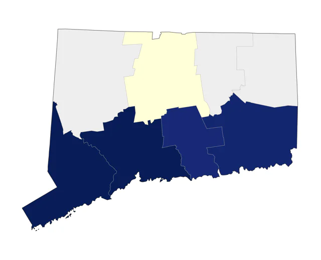 Painted Bunting county map