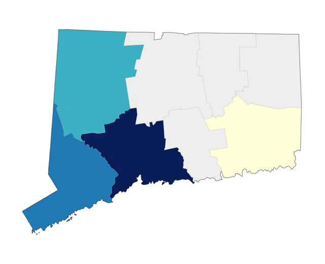 Townsend's Solitaire county map