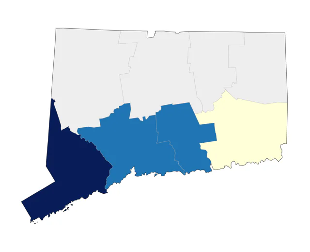 Western Grebe county map
