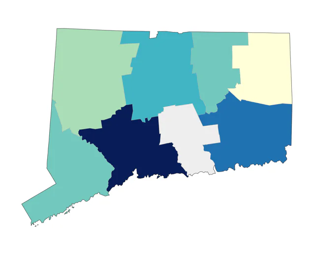 Western Tanager county map