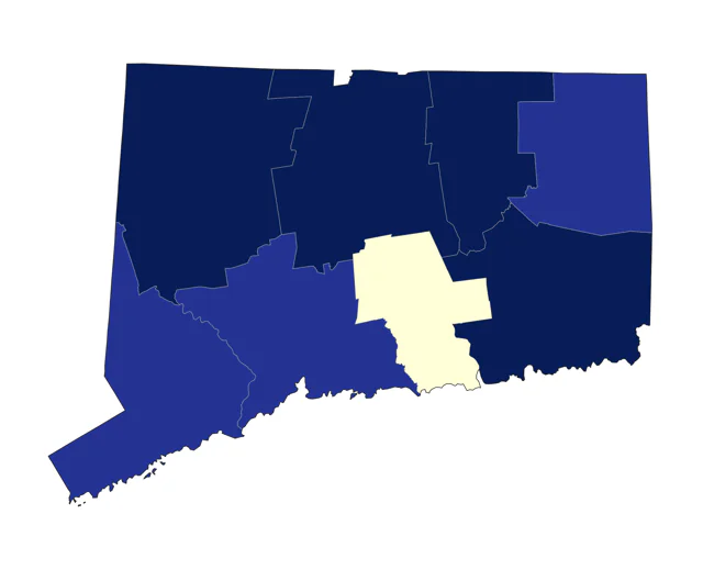White-winged Crossbill county map