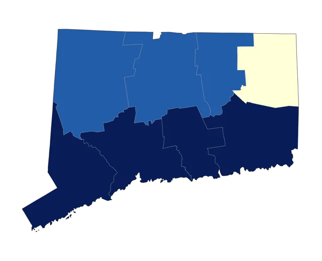 White-winged Scoter county map