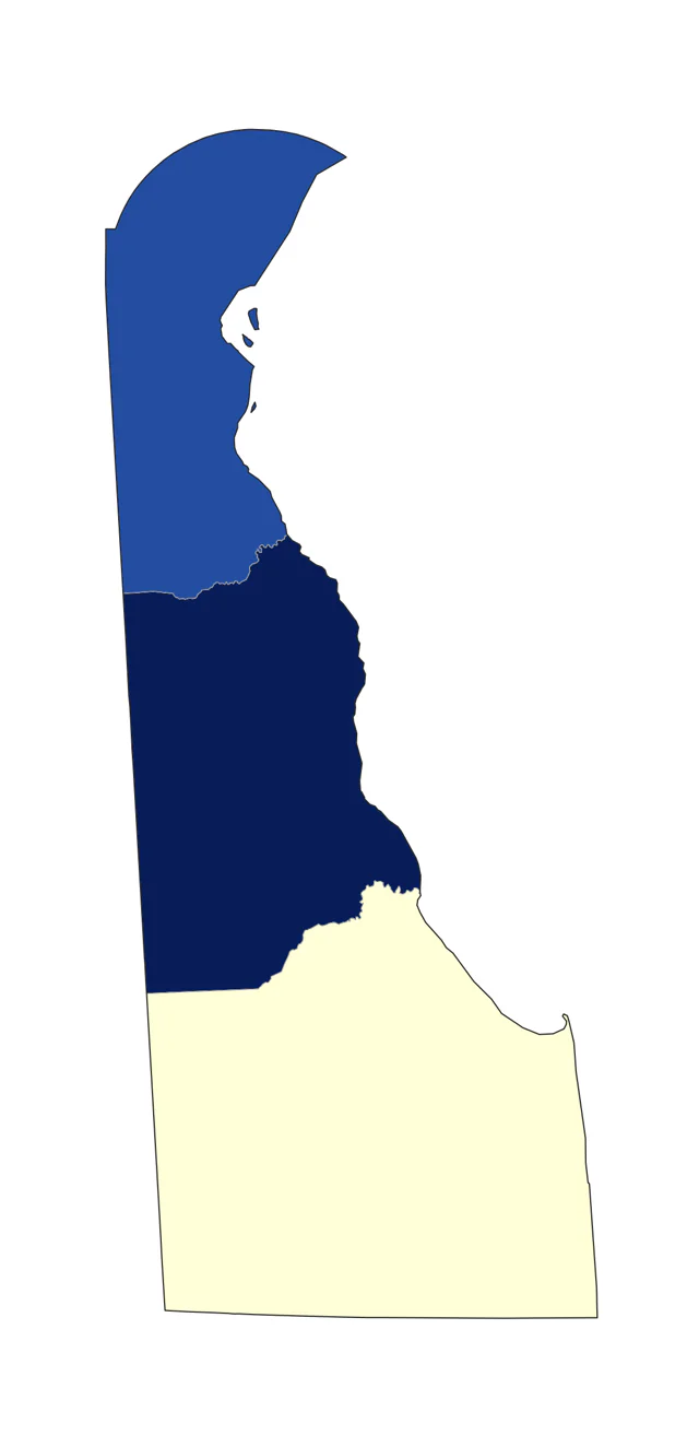 Cerulean Warbler county map