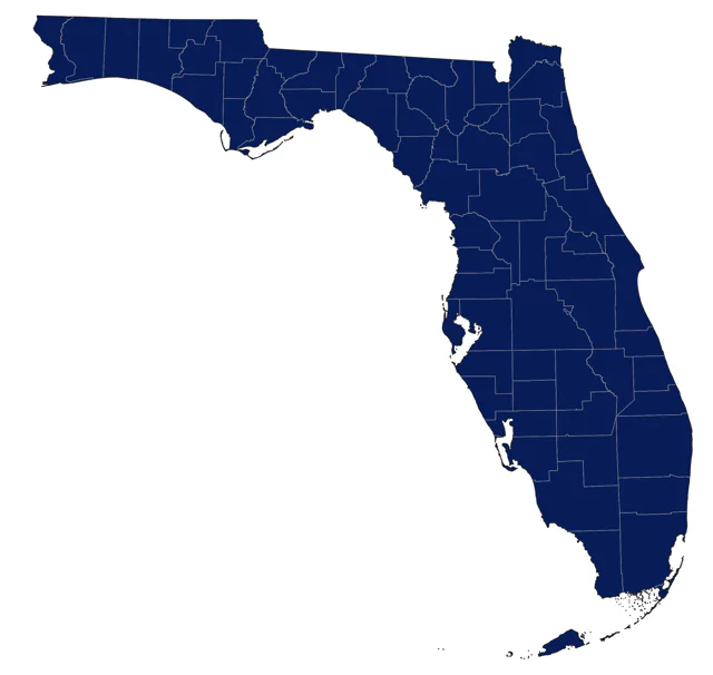 Anhinga county map