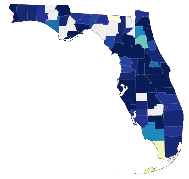 Ash-throated Flycatcher county map