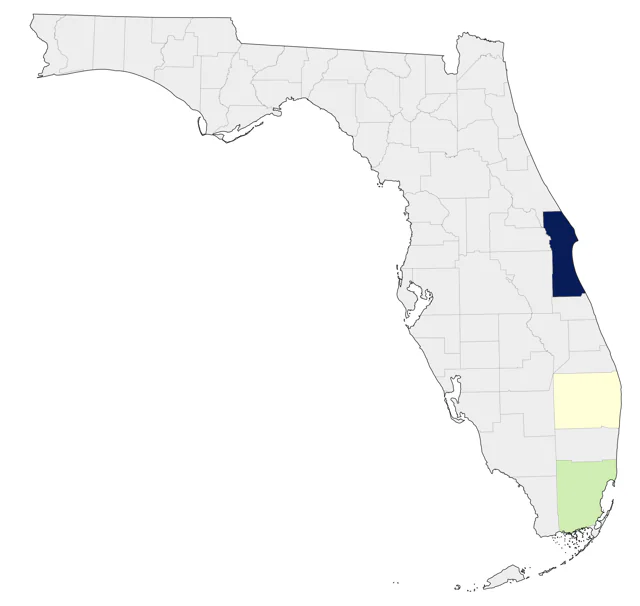 Bahama Woodstar county map