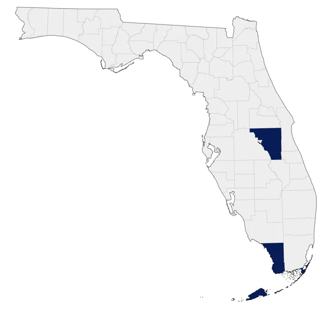 Black Swift county map