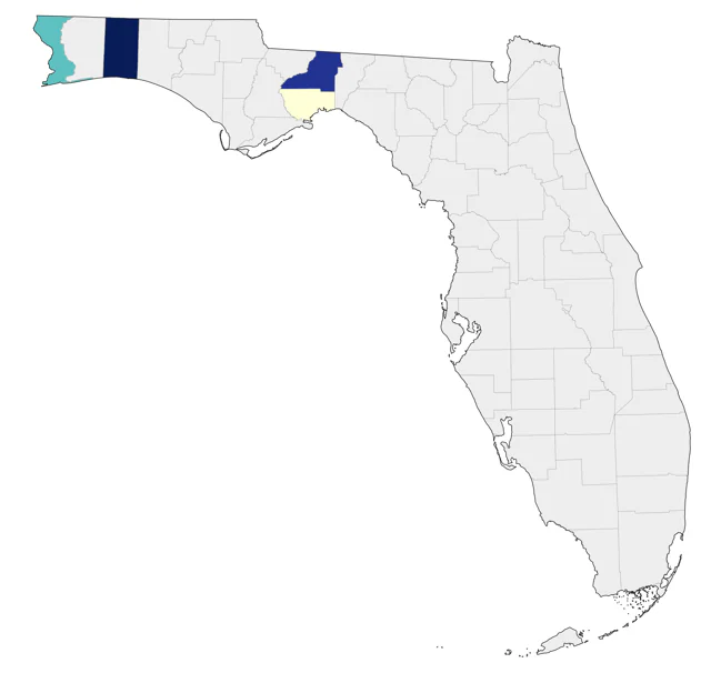 Broad-tailed Hummingbird county map