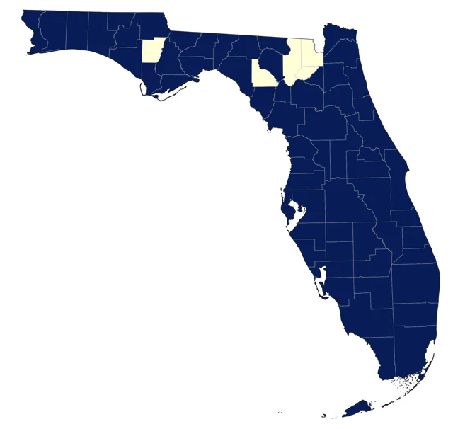Cooper's Hawk county map