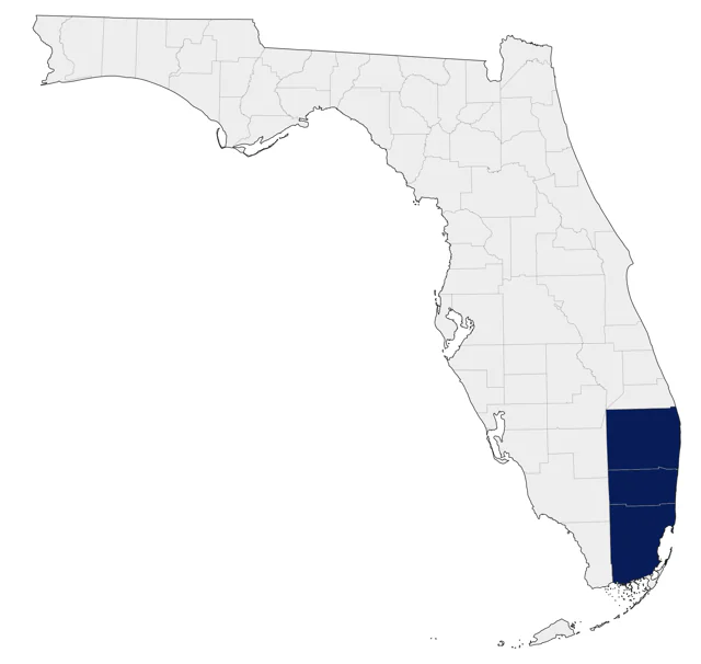Crimson-fronted Parakeet county map