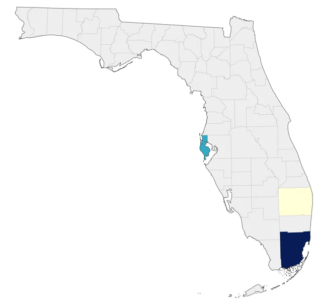 Cuban Grassquit county map
