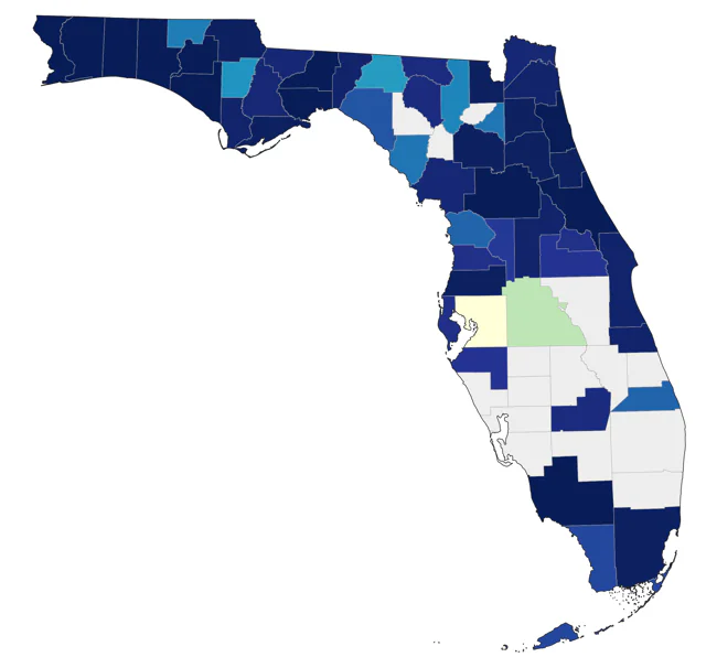 Dark-eyed Junco county map