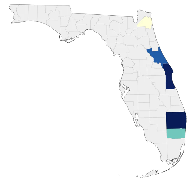 Dovekie county map