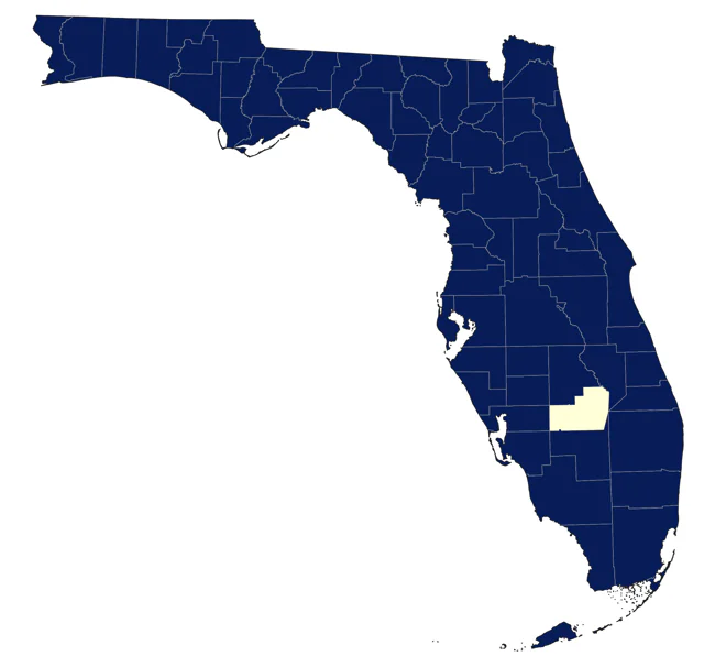 Eastern Towhee county map