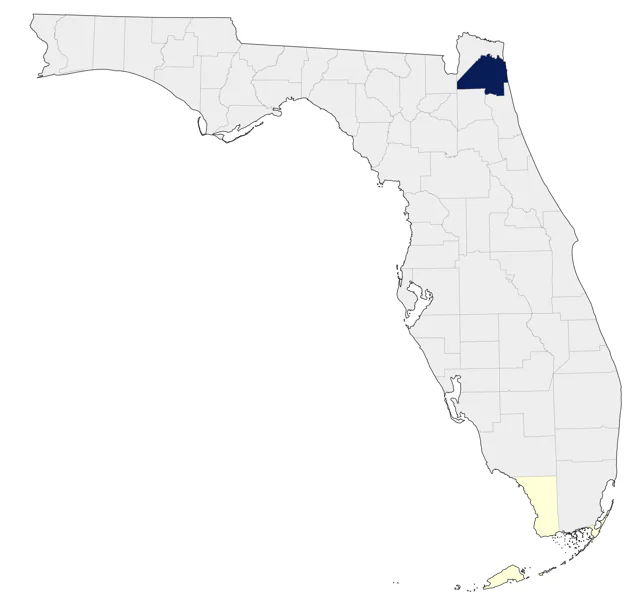 Gray-tailed Tattler county map