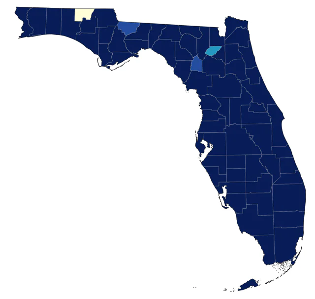 Greater Yellowlegs county map