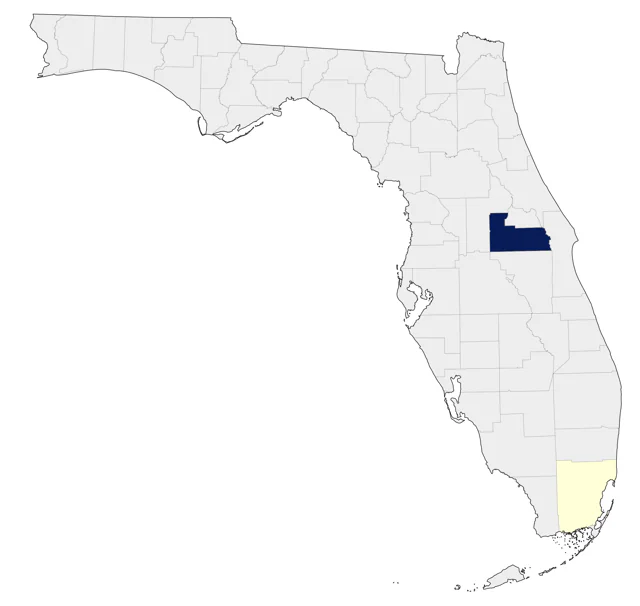 Green Peafowl county map