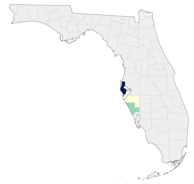 House Crow county map