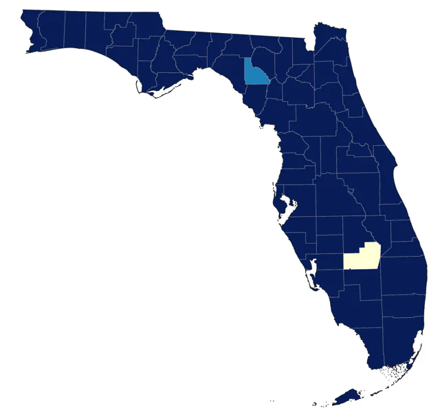 House Finch county map