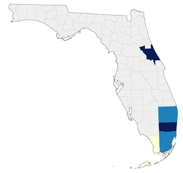 Key West Quail-Dove county map