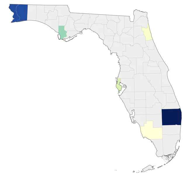 King Eider county map