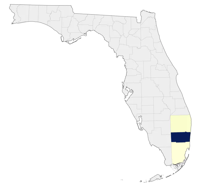 Military Macaw county map