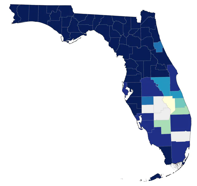 Mississippi Kite county map