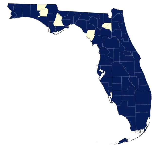 Northern Harrier county map