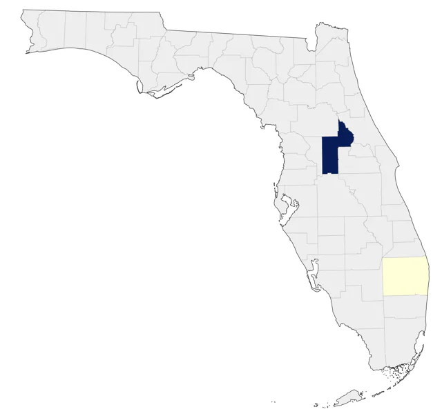 Orinoco Goose county map
