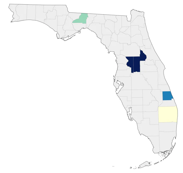 Pacific Golden-Plover county map