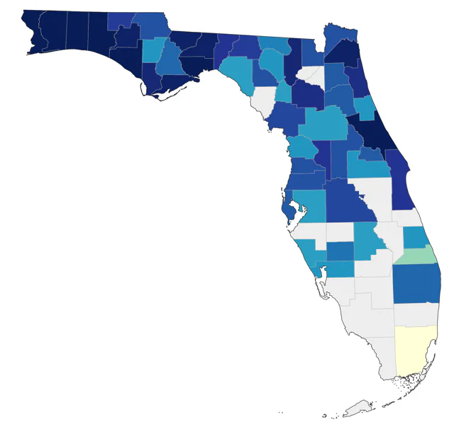 Red-breasted Nuthatch county map