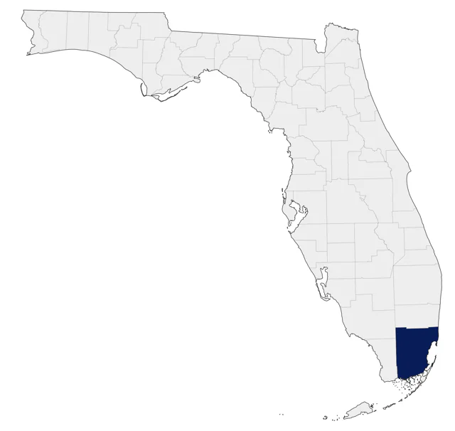 Red-breasted Parakeet county map