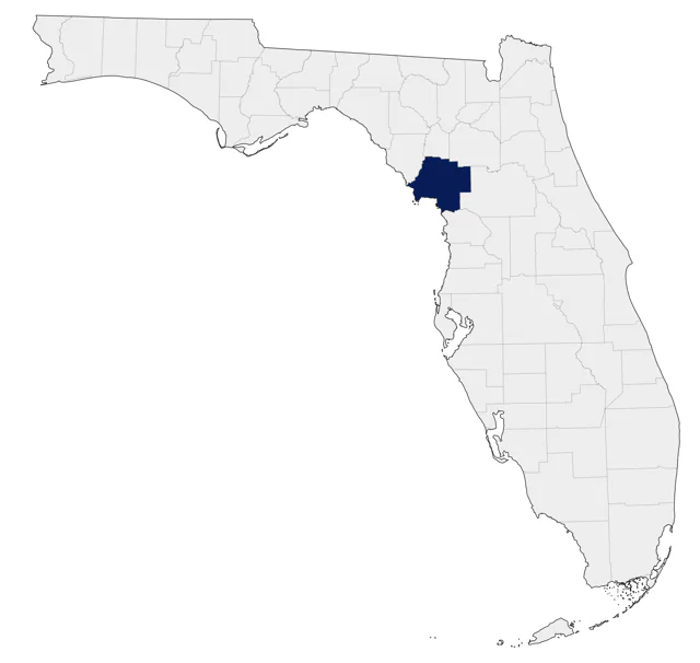 Red-faced Warbler county map