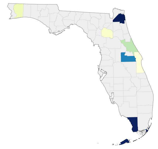 Rough-legged Hawk county map