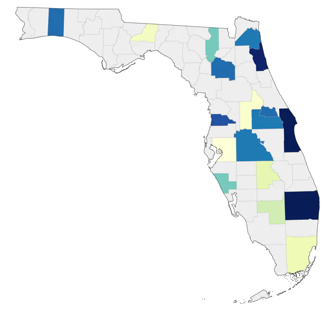 Ruff county map