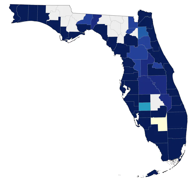 Sandwich Tern county map
