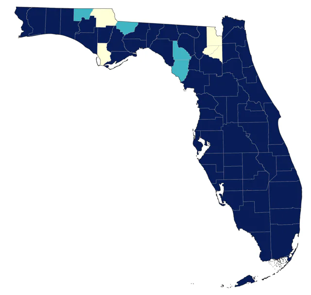 Solitary Sandpiper county map
