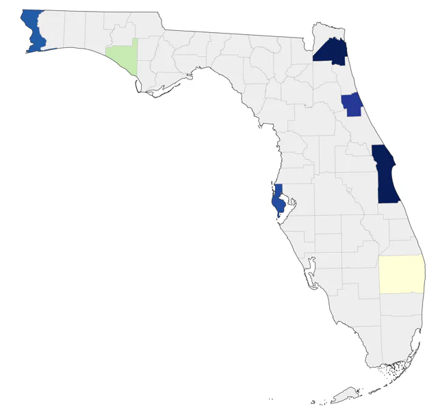 Varied Thrush county map