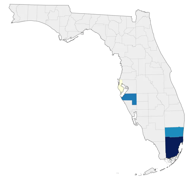 Village Weaver county map