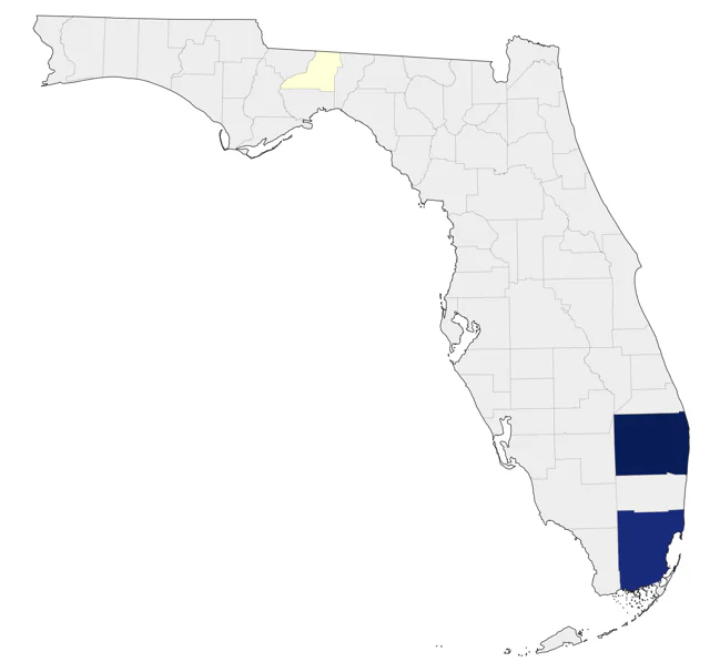 Western Warbling Vireo county map