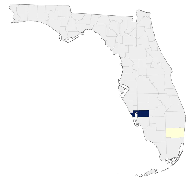 White-collared Swift county map