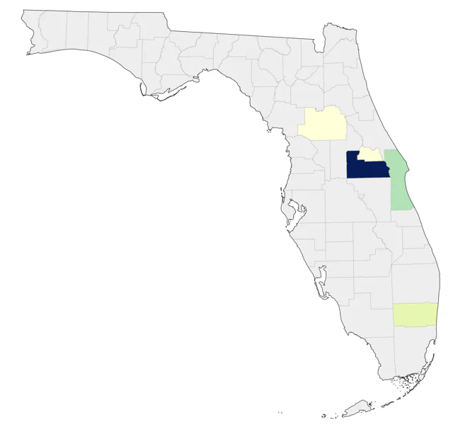 Whooper Swan county map