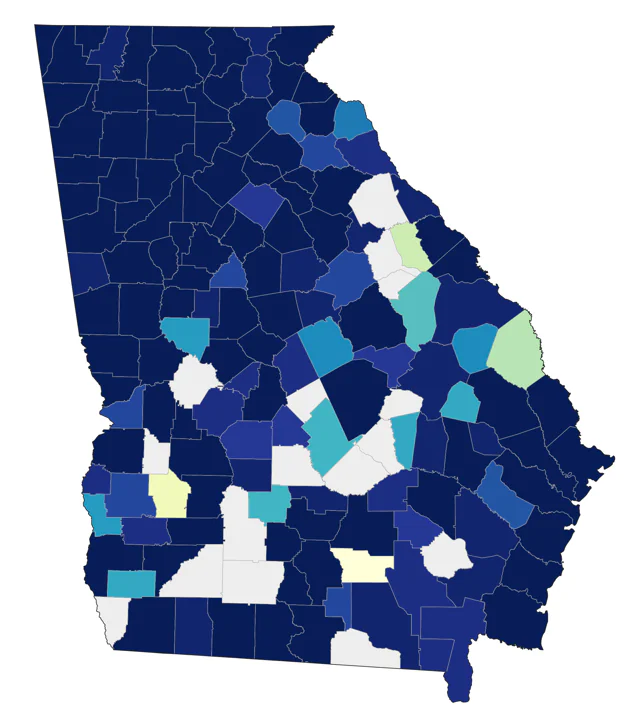 Baltimore Oriole county map