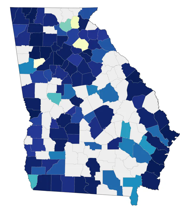 Bank Swallow county map