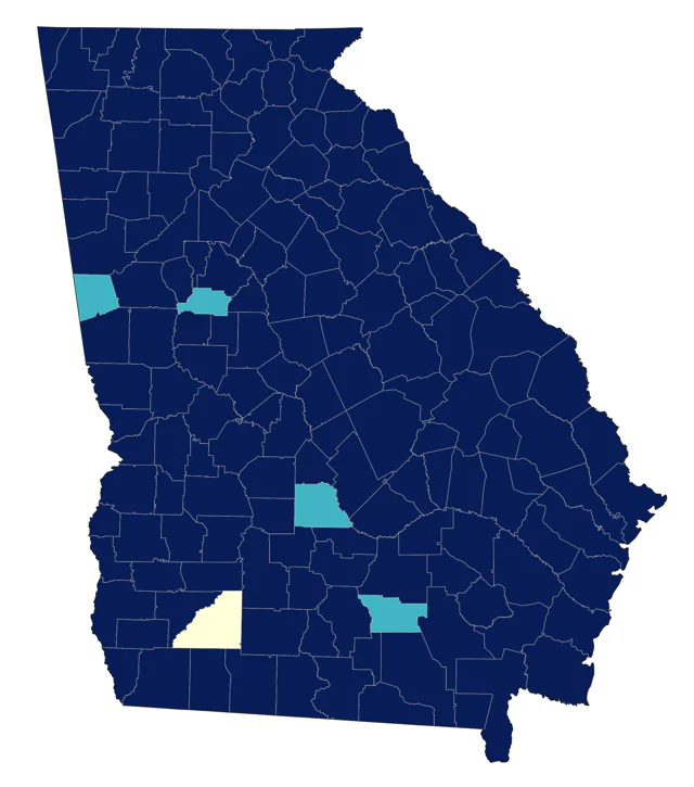Barn Swallow county map