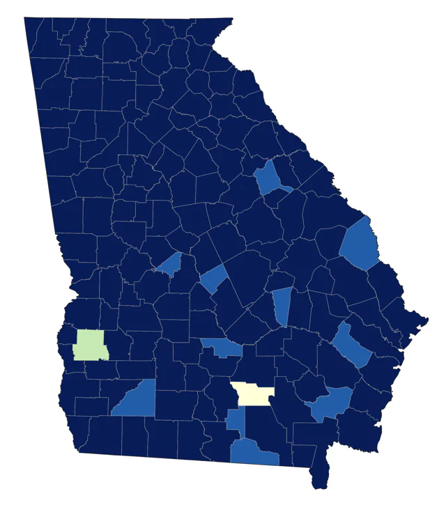 Belted Kingfisher county map
